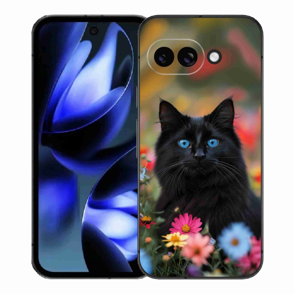 mmCase gél tok a Google Pixel 9a-hoz – fekete cica 4