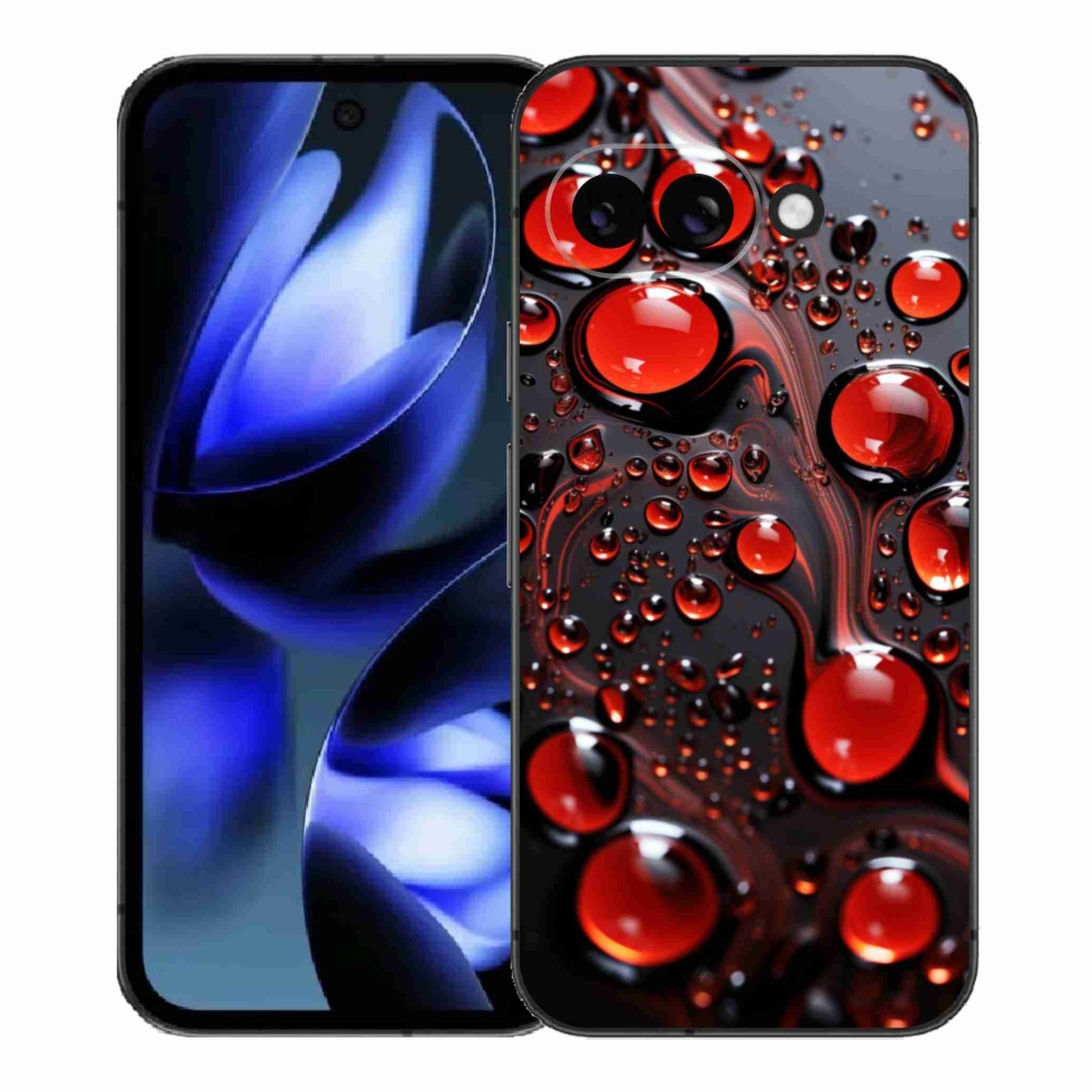 Zselés borítás mmCase a Google Pixel 9a készülékhez - piros csepp 2