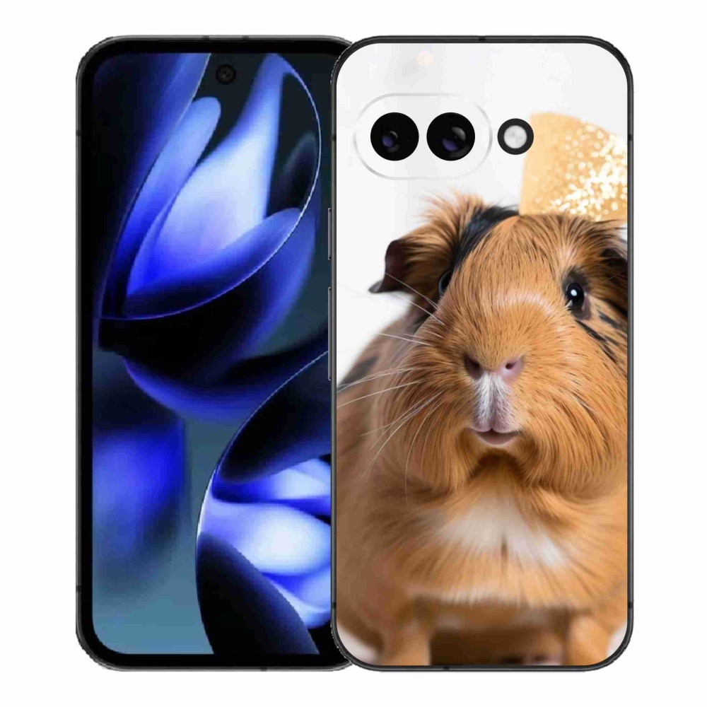 Zselés borítás mmCase a Google Pixel 9a készülékhez - barna tengerimalac