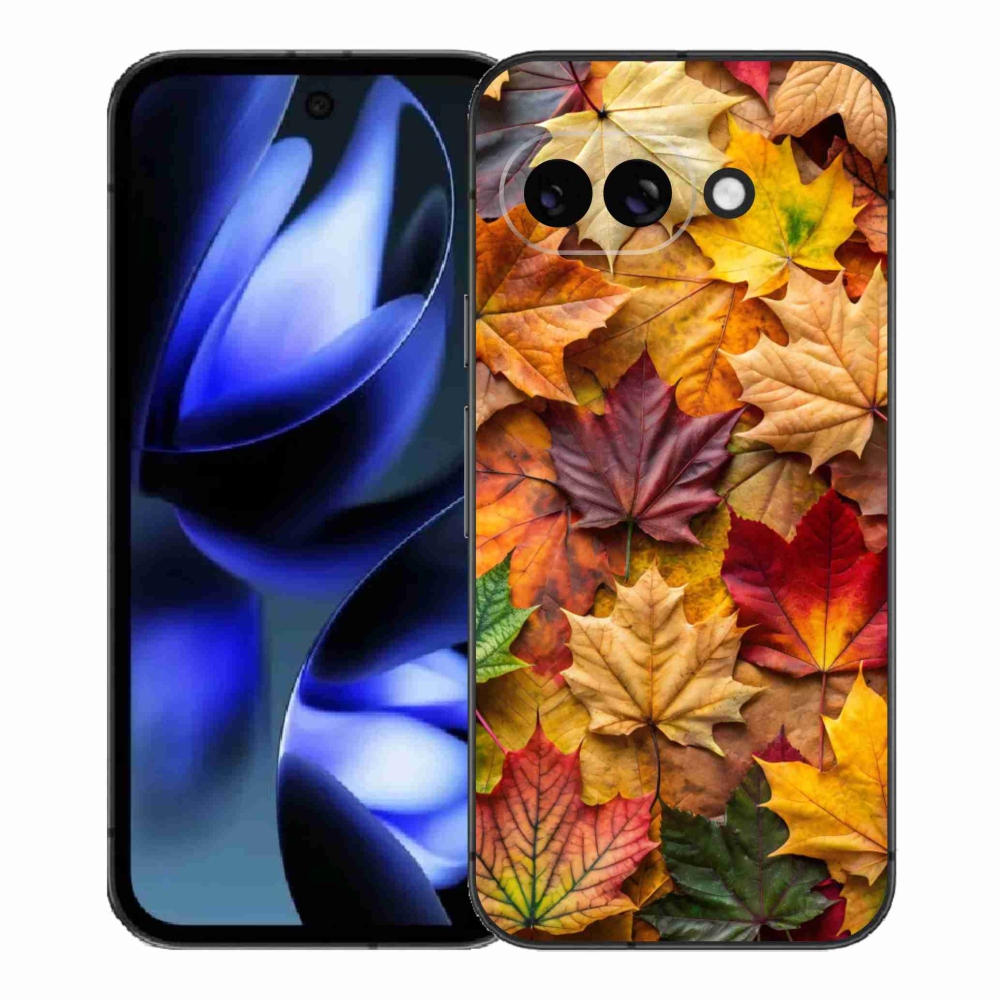 Gél borítás mmCase a Google Pixel 9a készülékhez - juharlevelek 2