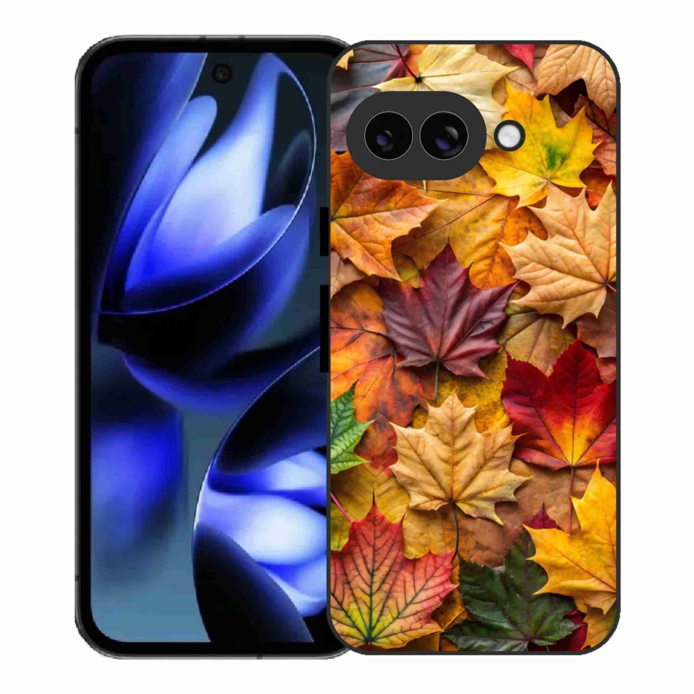 Gél borítás mmCase a Google Pixel 9a készülékhez - juharlevelek 2