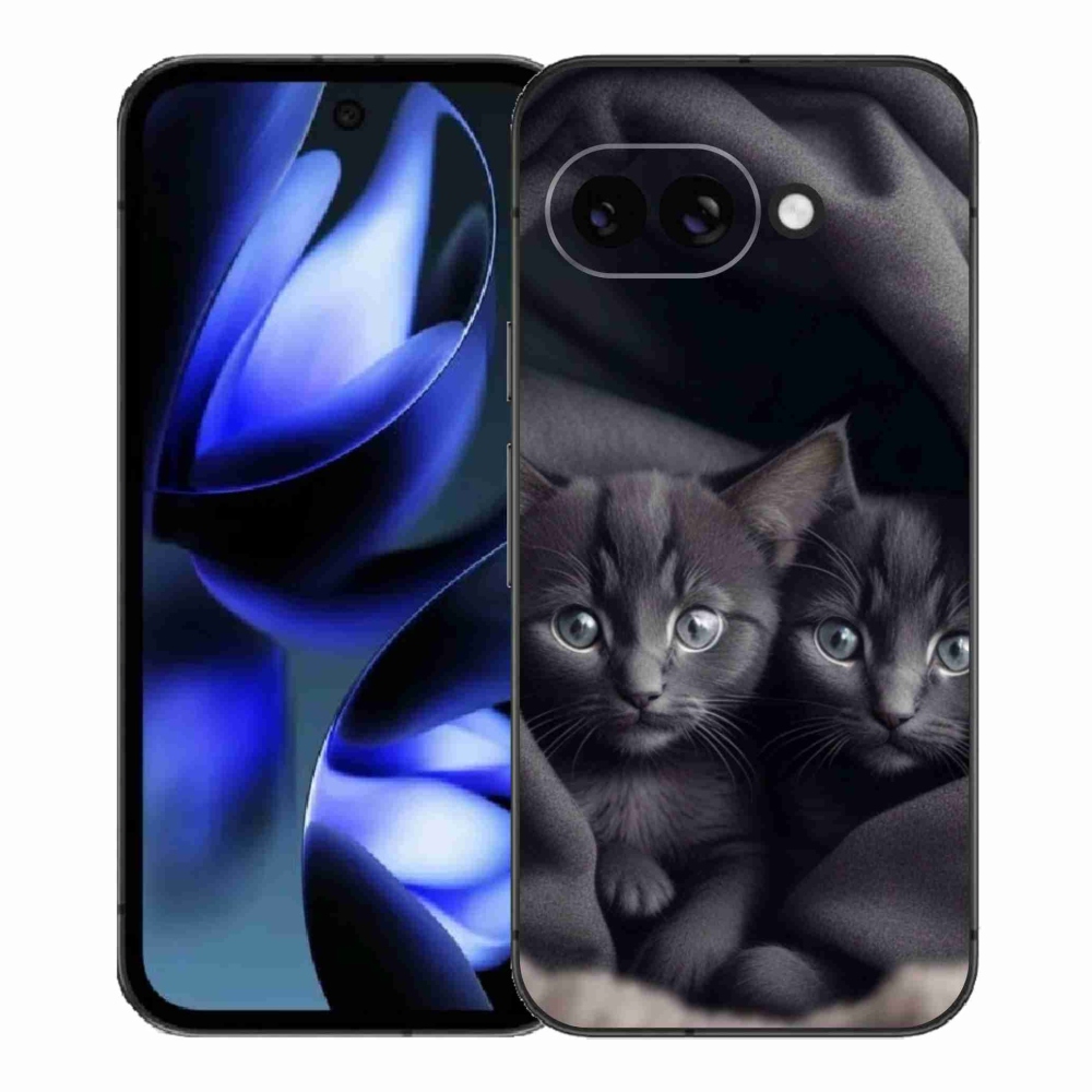 Zselés borítás mmCase a Google Pixel 9a számára - cat duo