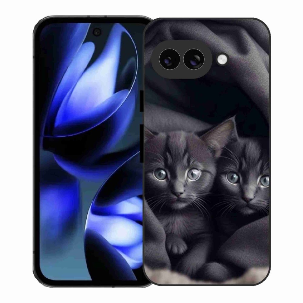 Zselés borítás mmCase a Google Pixel 9a számára - cat duo