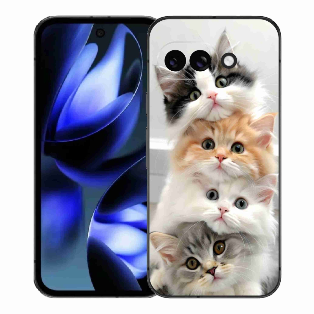 Gél borítás mmCase a Google Pixel 9a készülékhez - cat gang