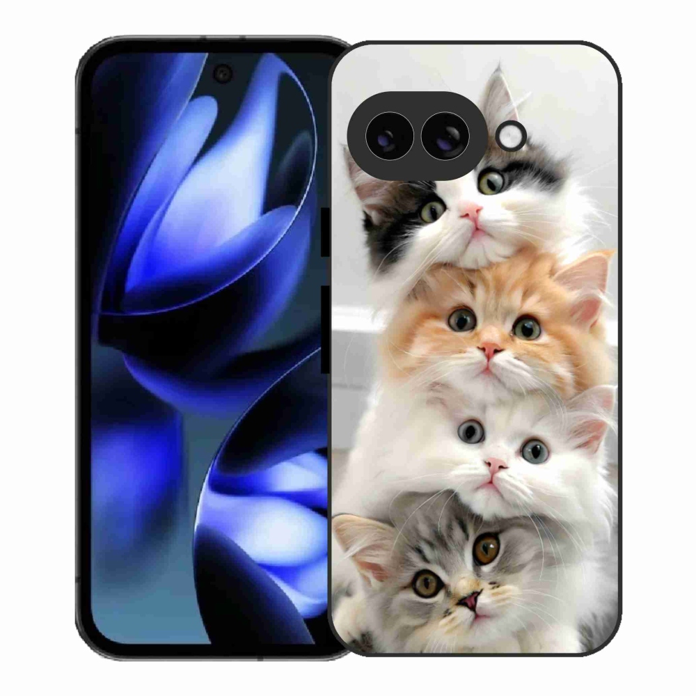 Gél borítás mmCase a Google Pixel 9a készülékhez - cat gang