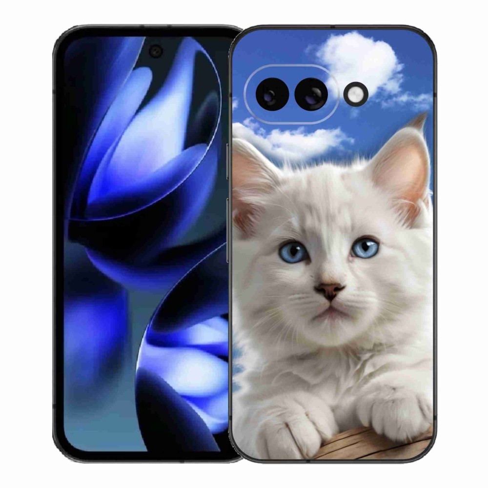 mmCase gél tok a Google Pixel 9a-hoz – cica és felhők