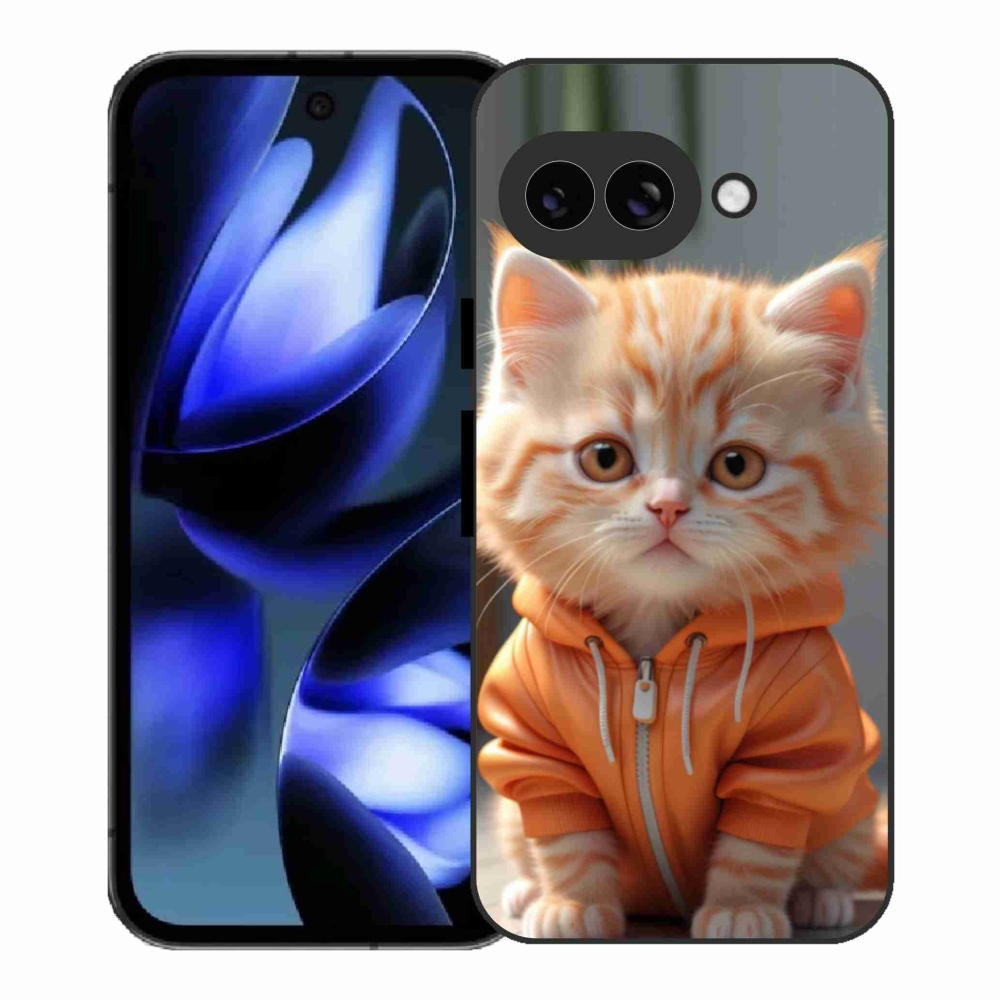 Gél borítás mmCase a Google Pixel 9a számára - cica egy melegítőben
