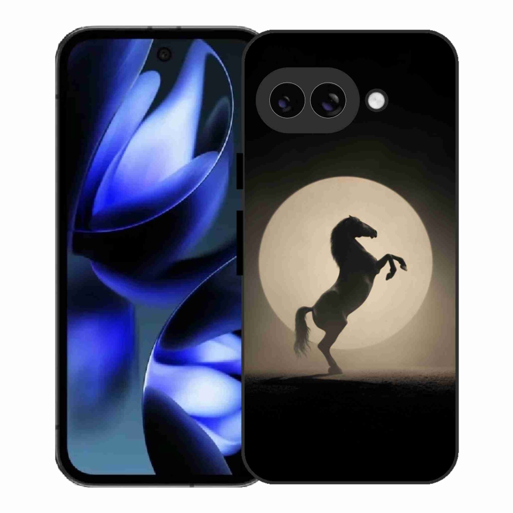 Gél borítás mmCase a Google Pixel 9a számára - ló sziluettben