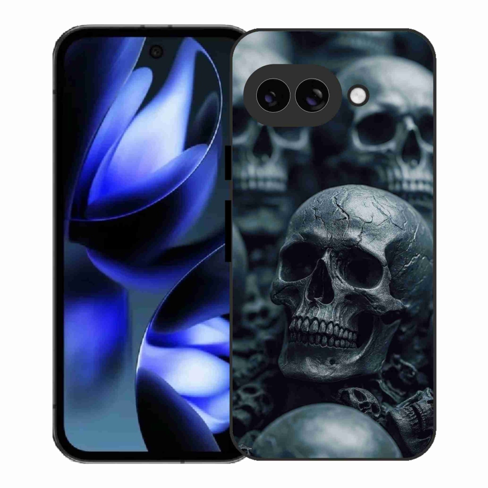 Zselés borítás mmCase a Google Pixel 9a számára - koponya 2