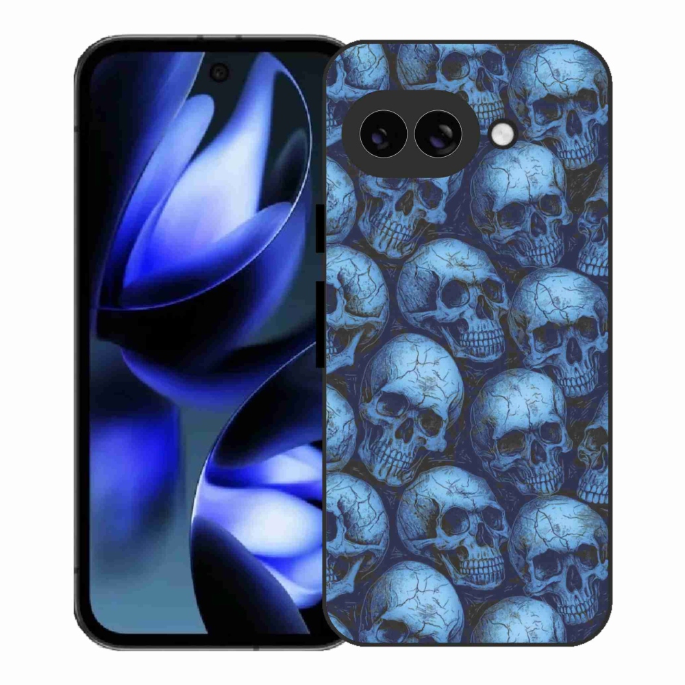 Gél borítás mmCase a Google Pixel 9a számára - koponyák