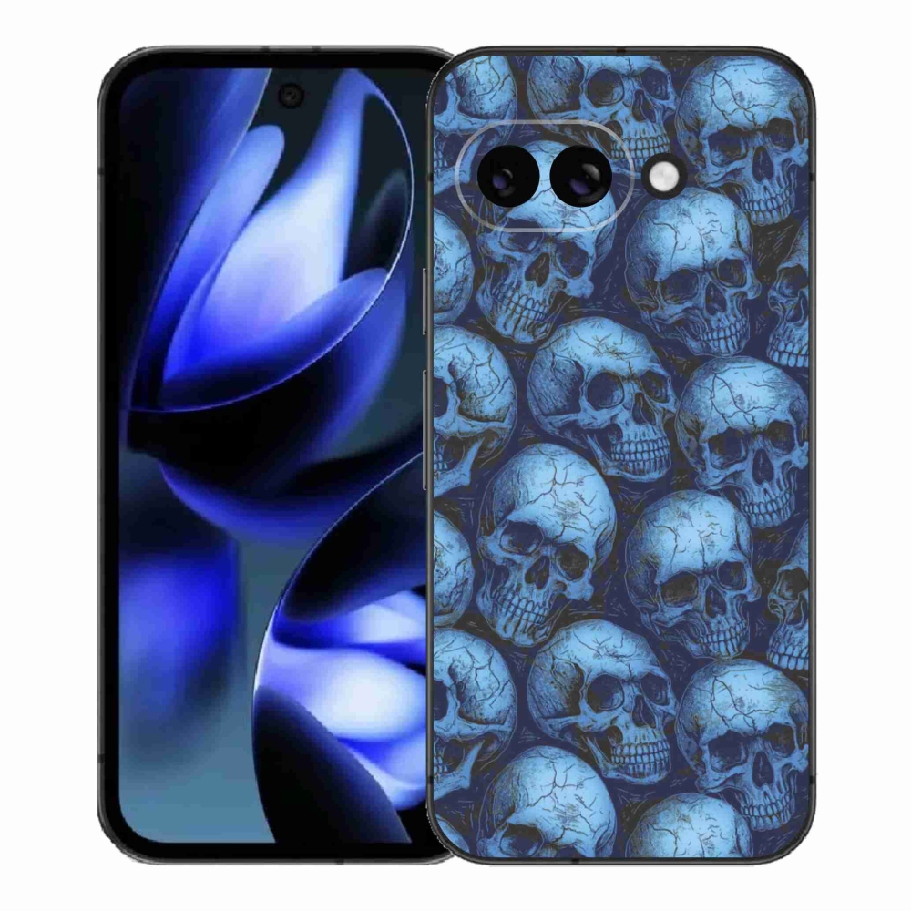 Gél borítás mmCase a Google Pixel 9a számára - koponyák