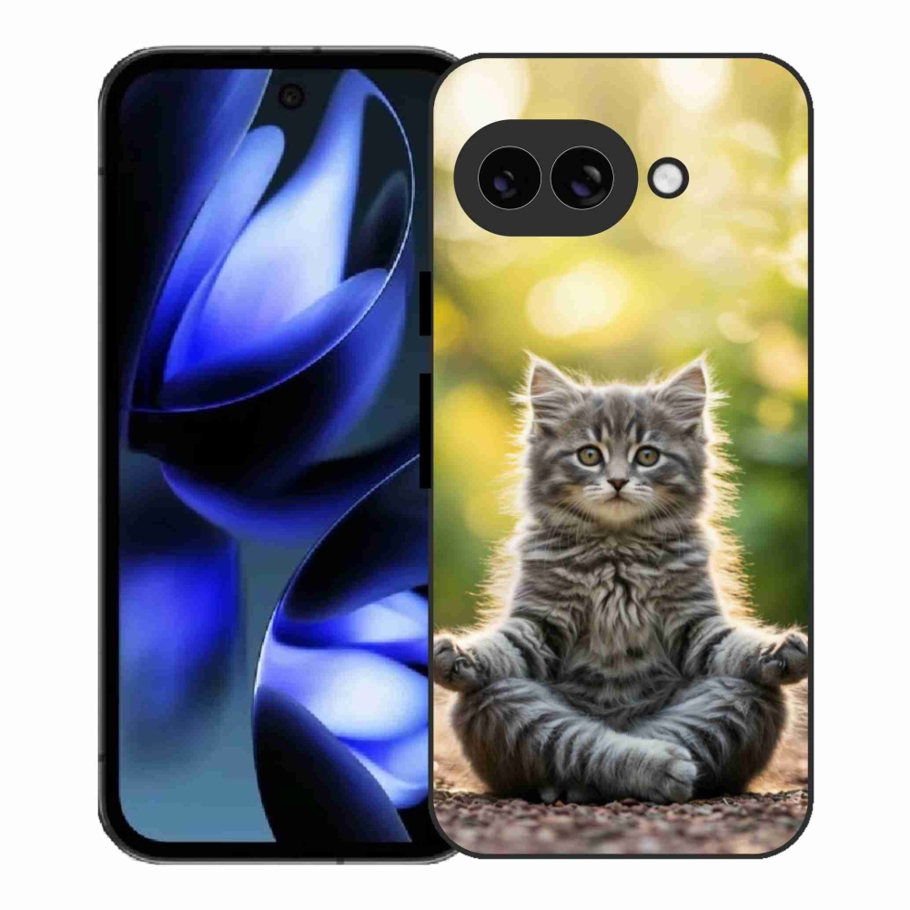 Gél borítás mmCase a Google Pixel 9a számára - meditáló cica