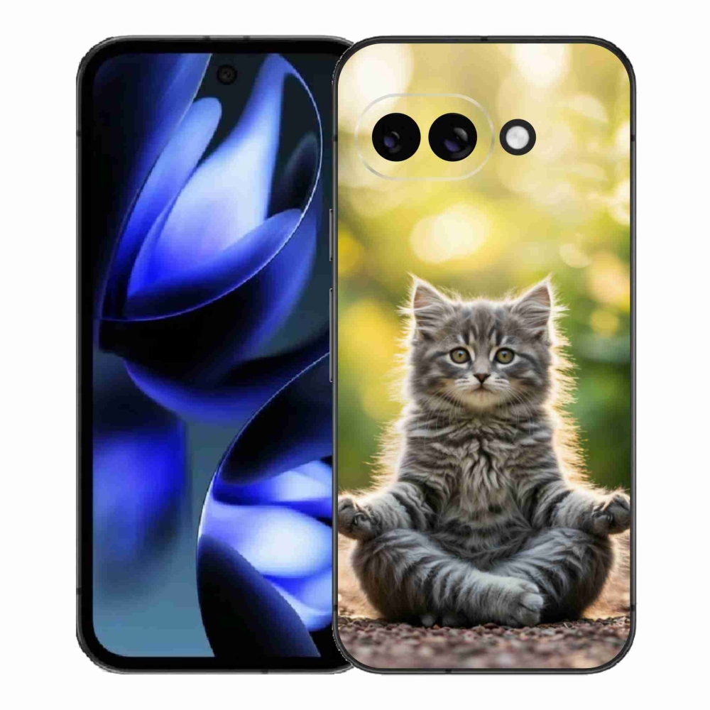 Gél borítás mmCase a Google Pixel 9a számára - meditáló cica