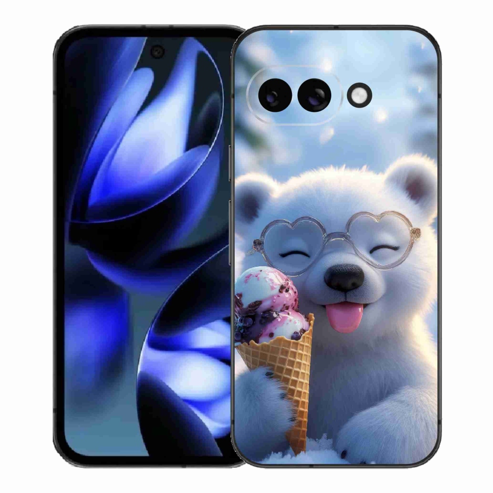 mmCase gél tok a Google Pixel 9a-hoz – mackó fagylalttal