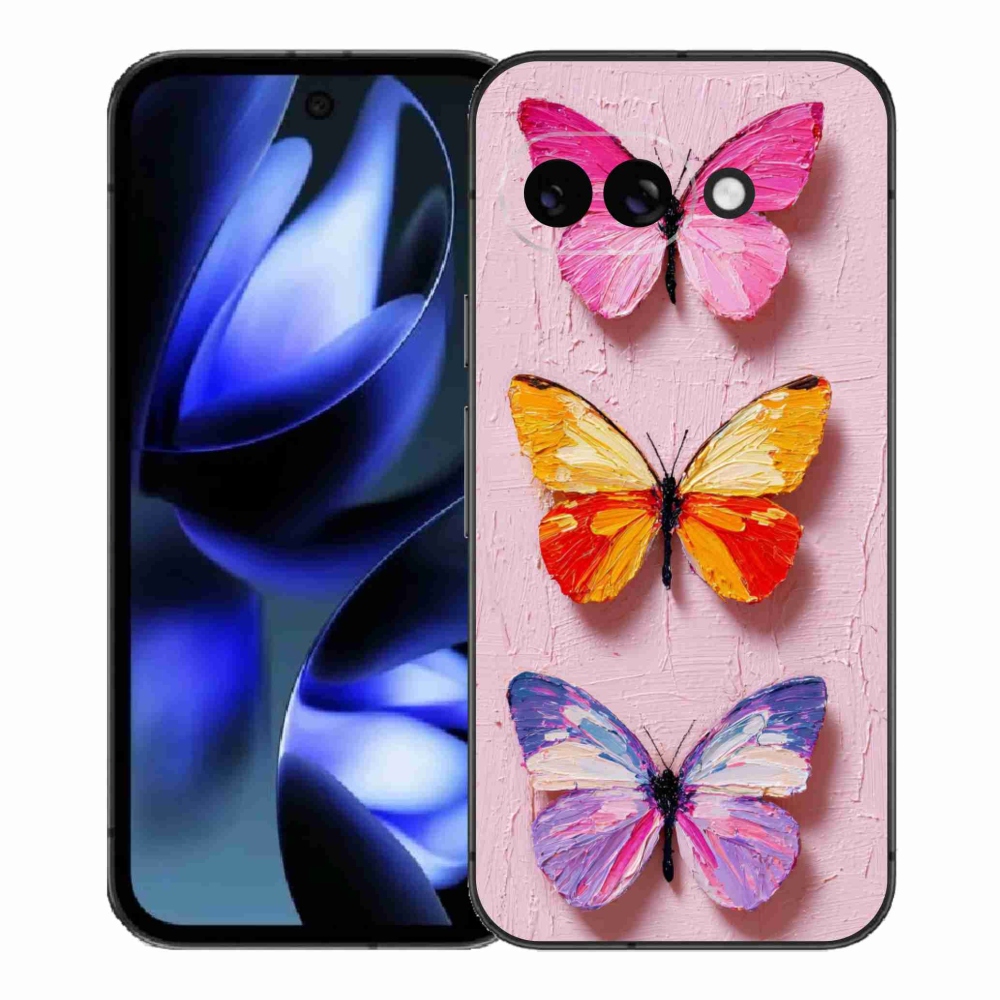 Gél borítás mmCase a Google Pixel 9a számára - pillangó szentháromság