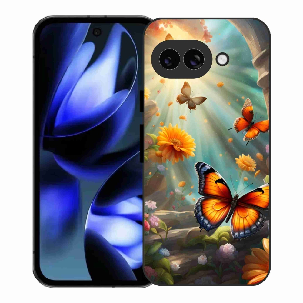 Gél borítás mmCase a Google Pixel 9a számára - pillangókert 2