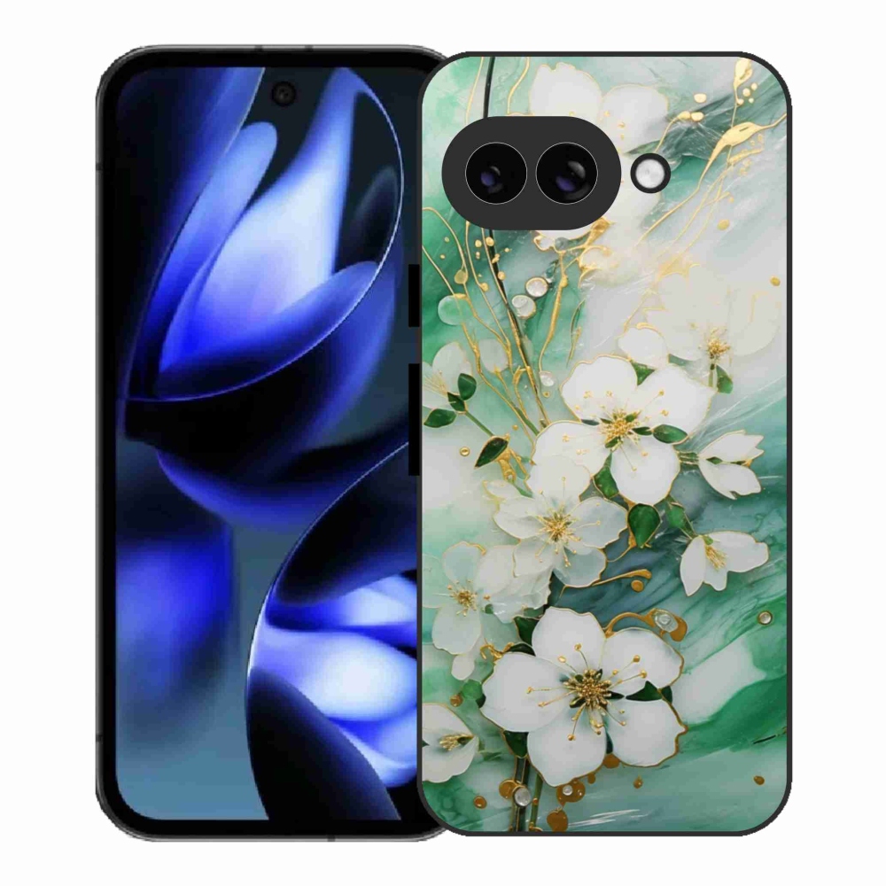 Gél borítás mmCase a Google Pixel 9a számára - finom virágok