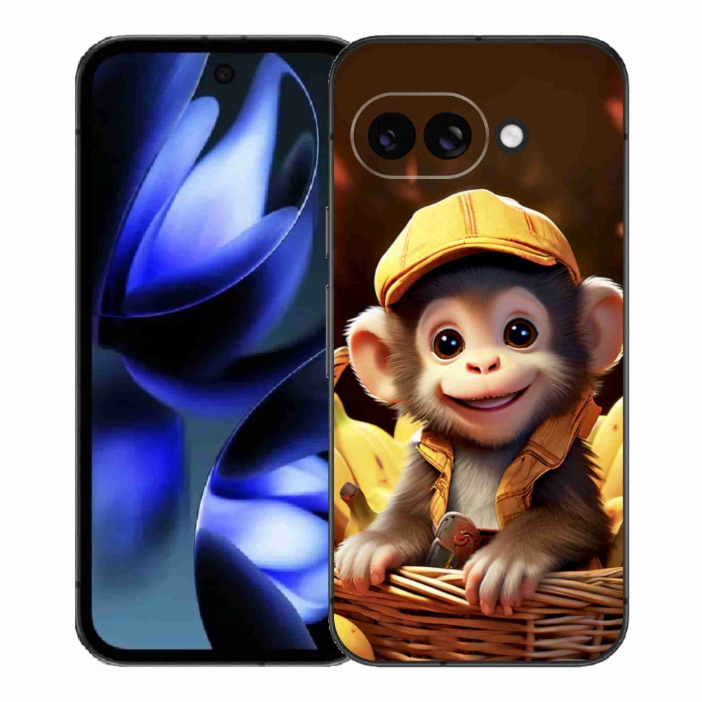 mmCase gél tok a Google Pixel 9a-hoz – majom a kosárban