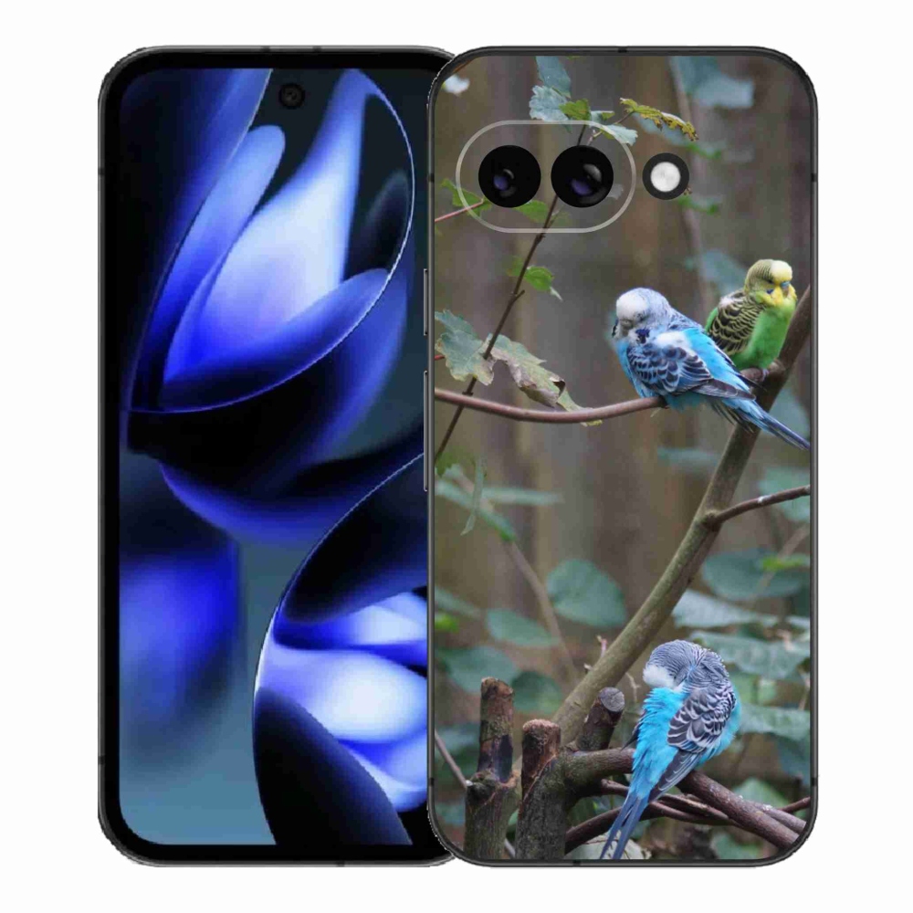 mmCase gél tok a Google Pixel 9a-hoz – papagájok az ágon