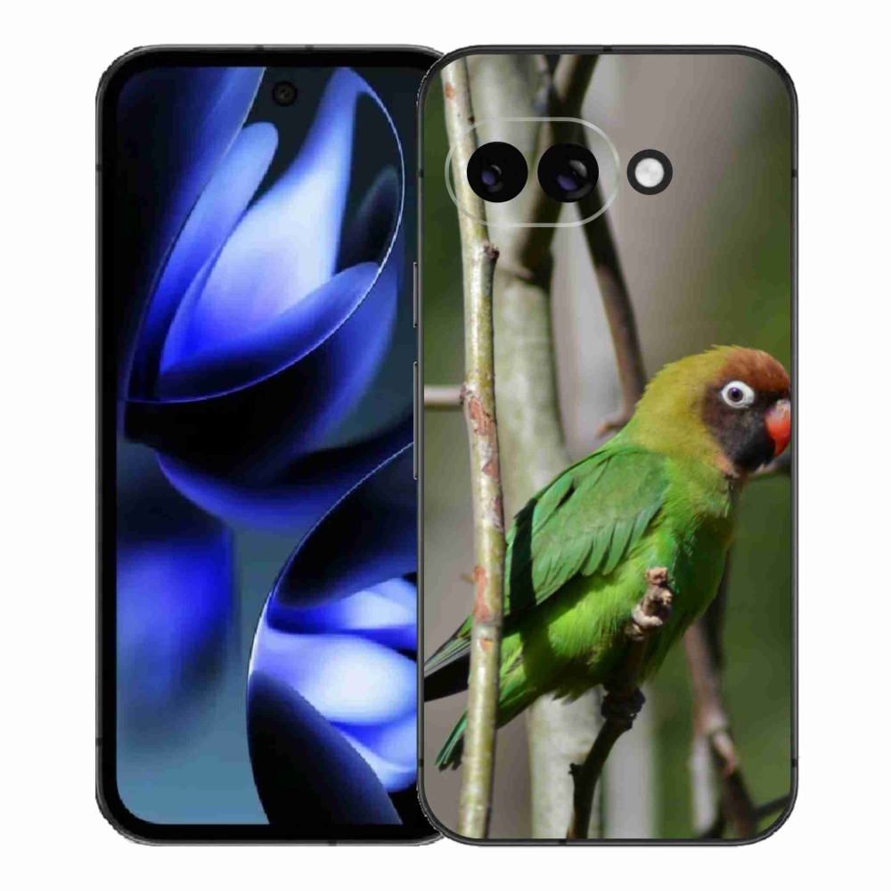 Gél borítás mmCase a Google Pixel 9a számára - papagáj agapornis