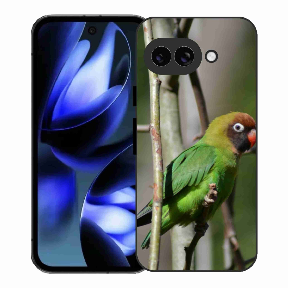 Gél borítás mmCase a Google Pixel 9a számára - papagáj agapornis