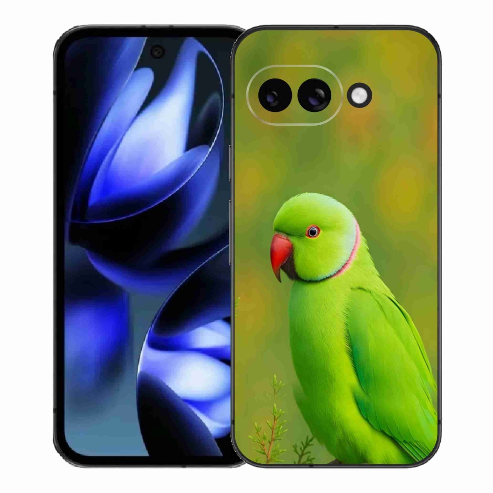 Gél borítás mmCase a Google Pixel 9a készülékhez - papagáj Alexander 2