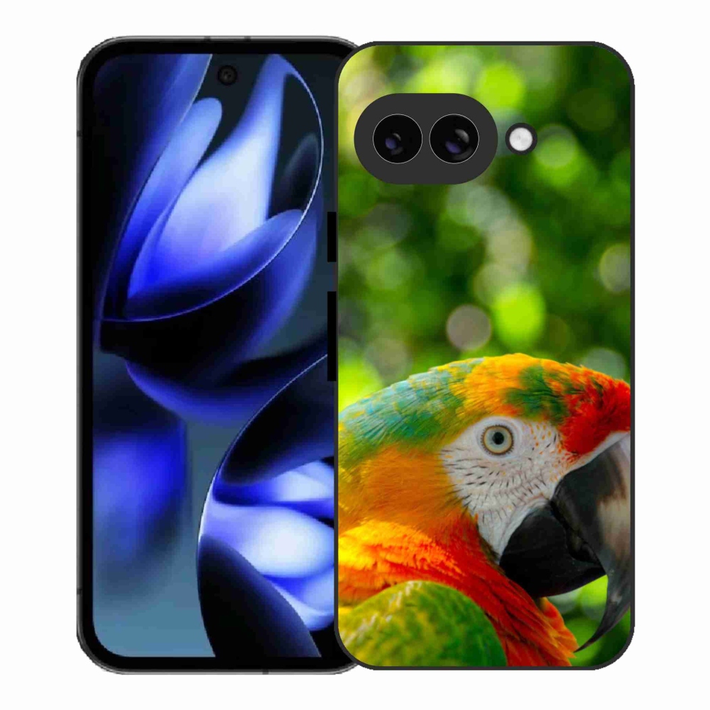 Gél borítás mmCase a Google Pixel 9a számára - papagáj ara 3
