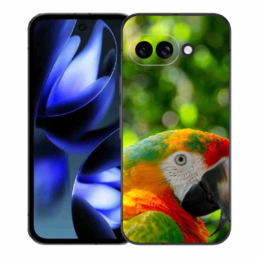 Gél borítás mmCase a Google Pixel 9a számára - papagáj ara 3