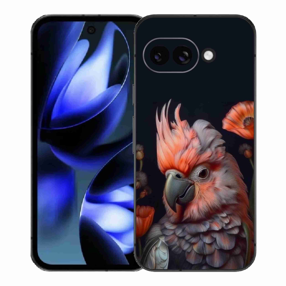 mmCase gél tok a Google Pixel 9a-hoz – színes kakadu papagáj