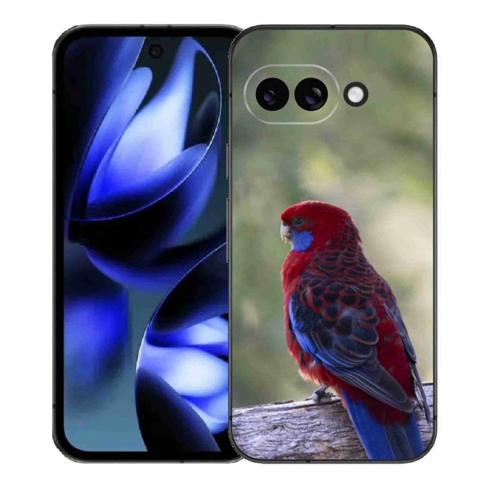 Zselés borítás mmCase a Google Pixel 9a számára - papagáj rózsa