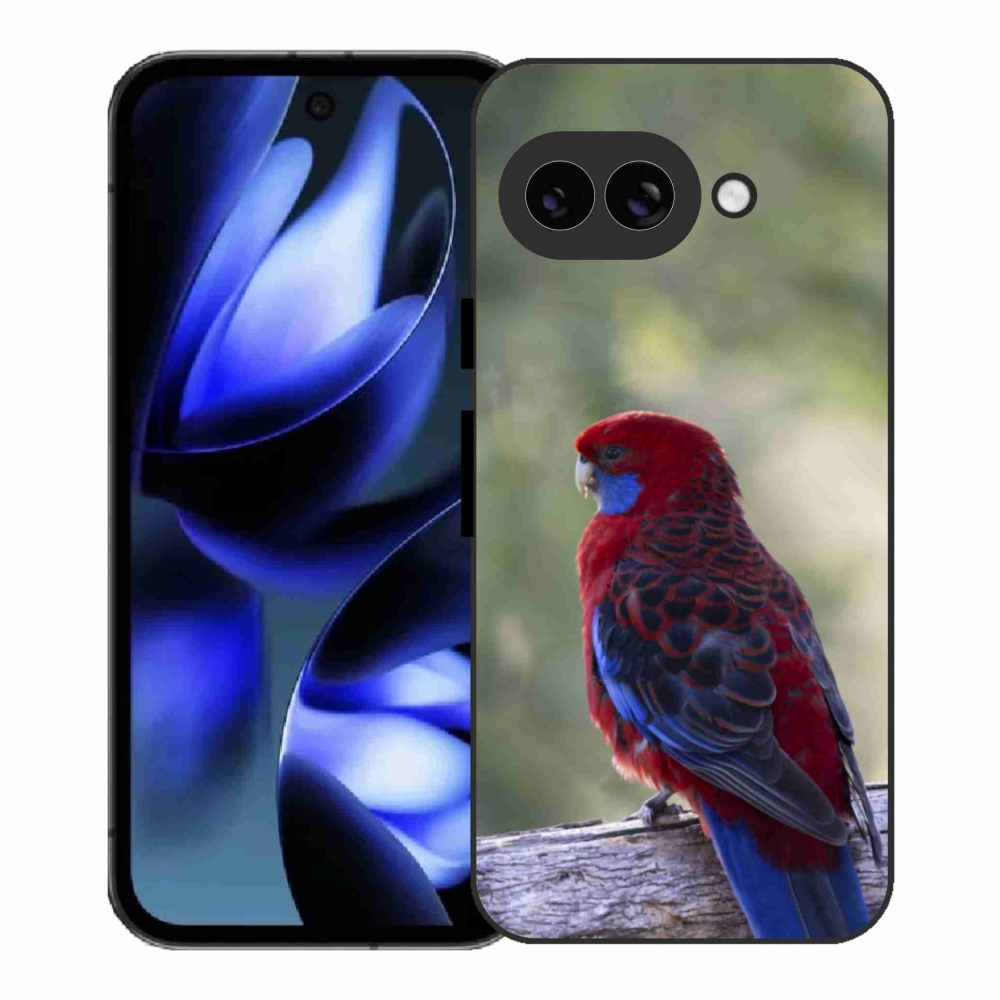 Zselés borítás mmCase a Google Pixel 9a számára - papagáj rózsa