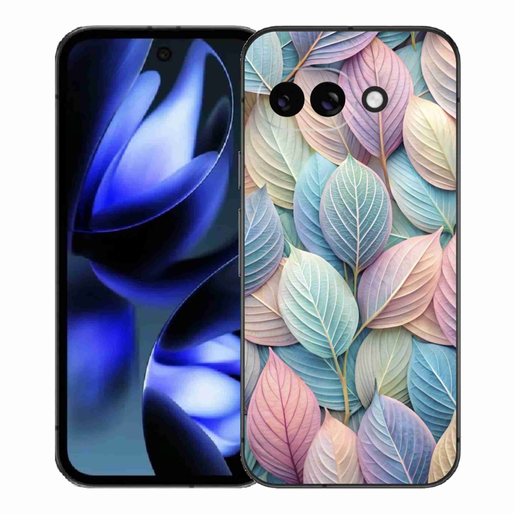 Zselés borítás mmCase a Google Pixel 9a számára - pasztell levelek