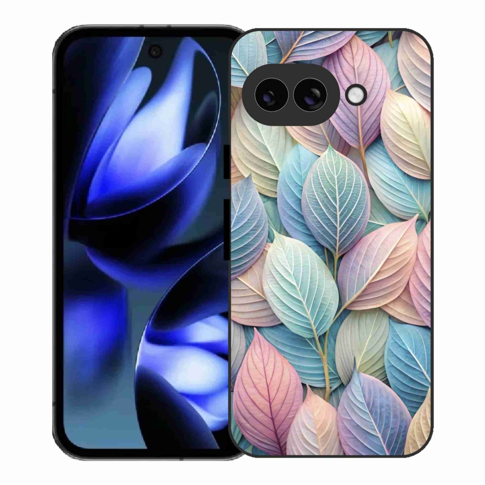 Zselés borítás mmCase a Google Pixel 9a számára - pasztell levelek