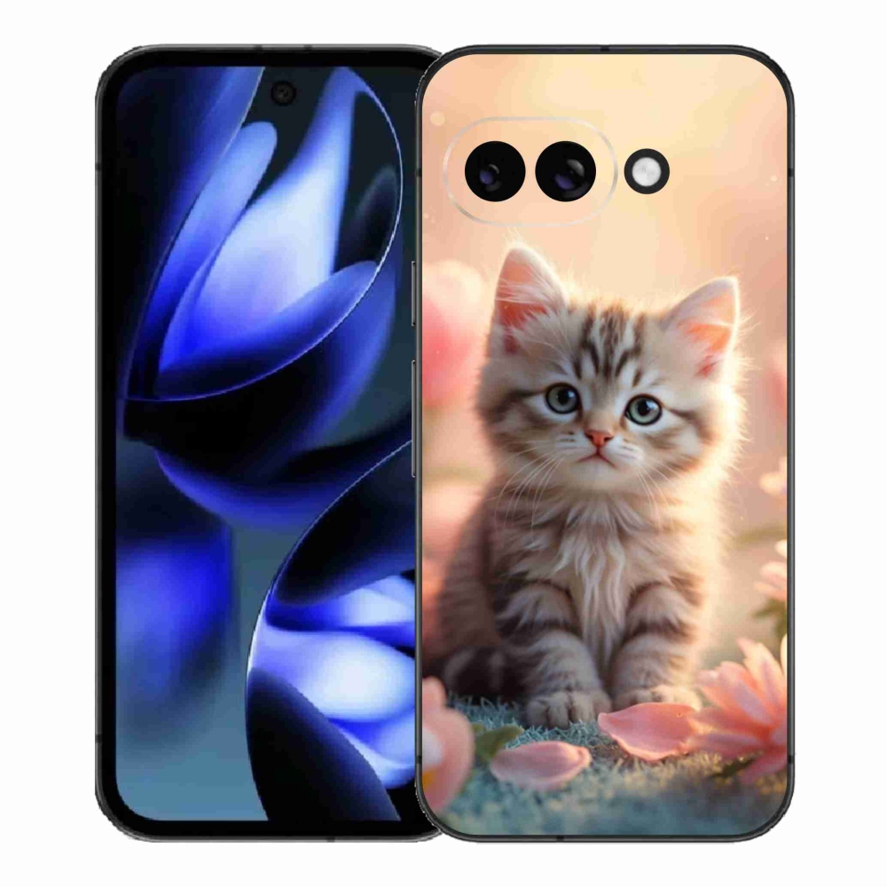 Gél borítás mmCase a Google Pixel 9a számára - aranyos cica 8