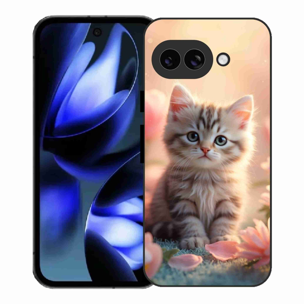 Gél borítás mmCase a Google Pixel 9a számára - aranyos cica 8