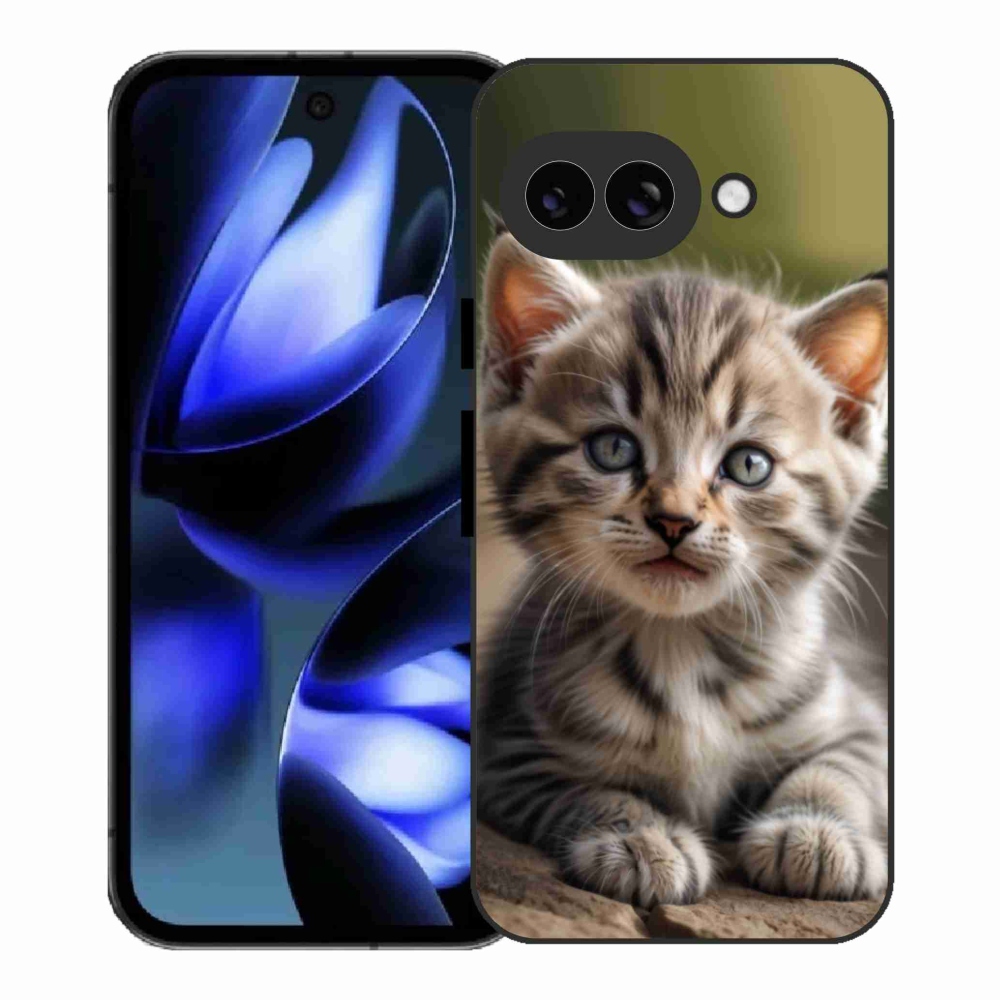 Gél borítás mmCase a Google Pixel 9a számára - aranyos cica 9