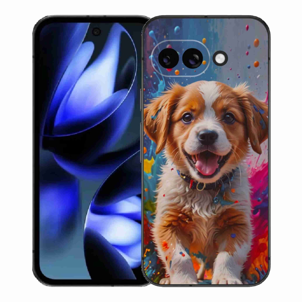 Gél borítás mmCase a Google Pixel 9a számára - aranyos kiskutya 3