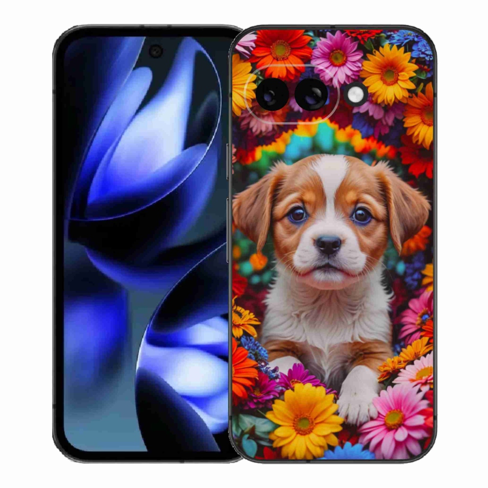 Gél borítás mmCase a Google Pixel 9a számára - aranyos kiskutya