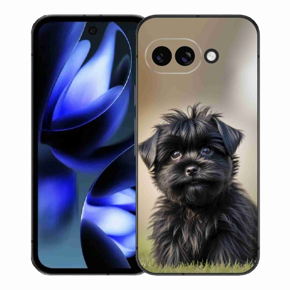mmCase gél tok a Google Pixel 9a-hoz – aranyos fekete kutyus