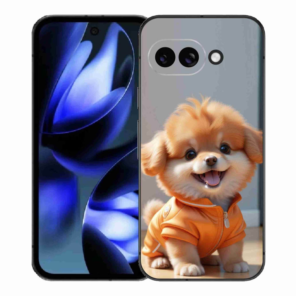 mmCase gél tok a Google Pixel 9a-hoz – aranyos pomerániai pulóverben