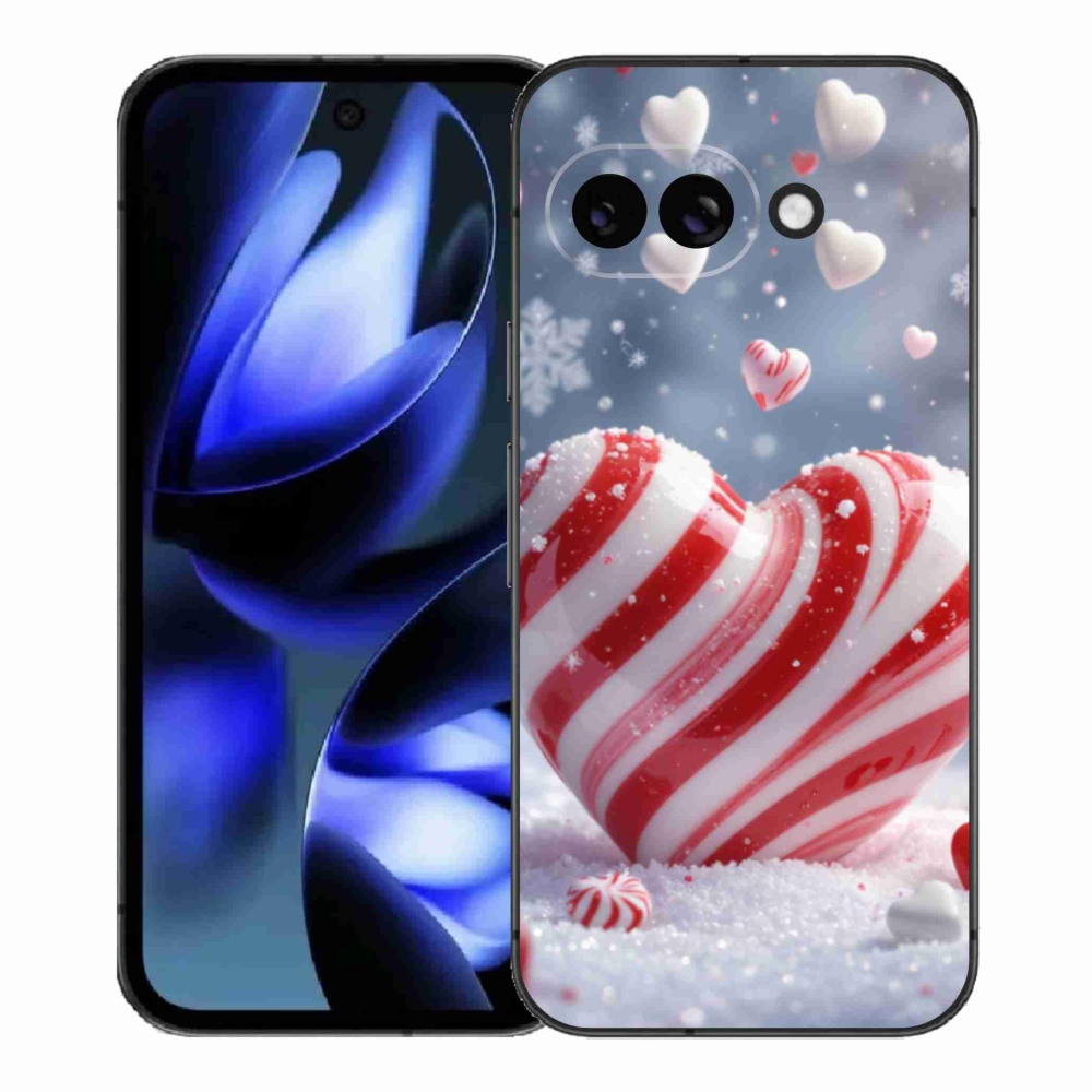 Gél borítás mmCase a Google Pixel 9a készülékhez - édes szívecske
