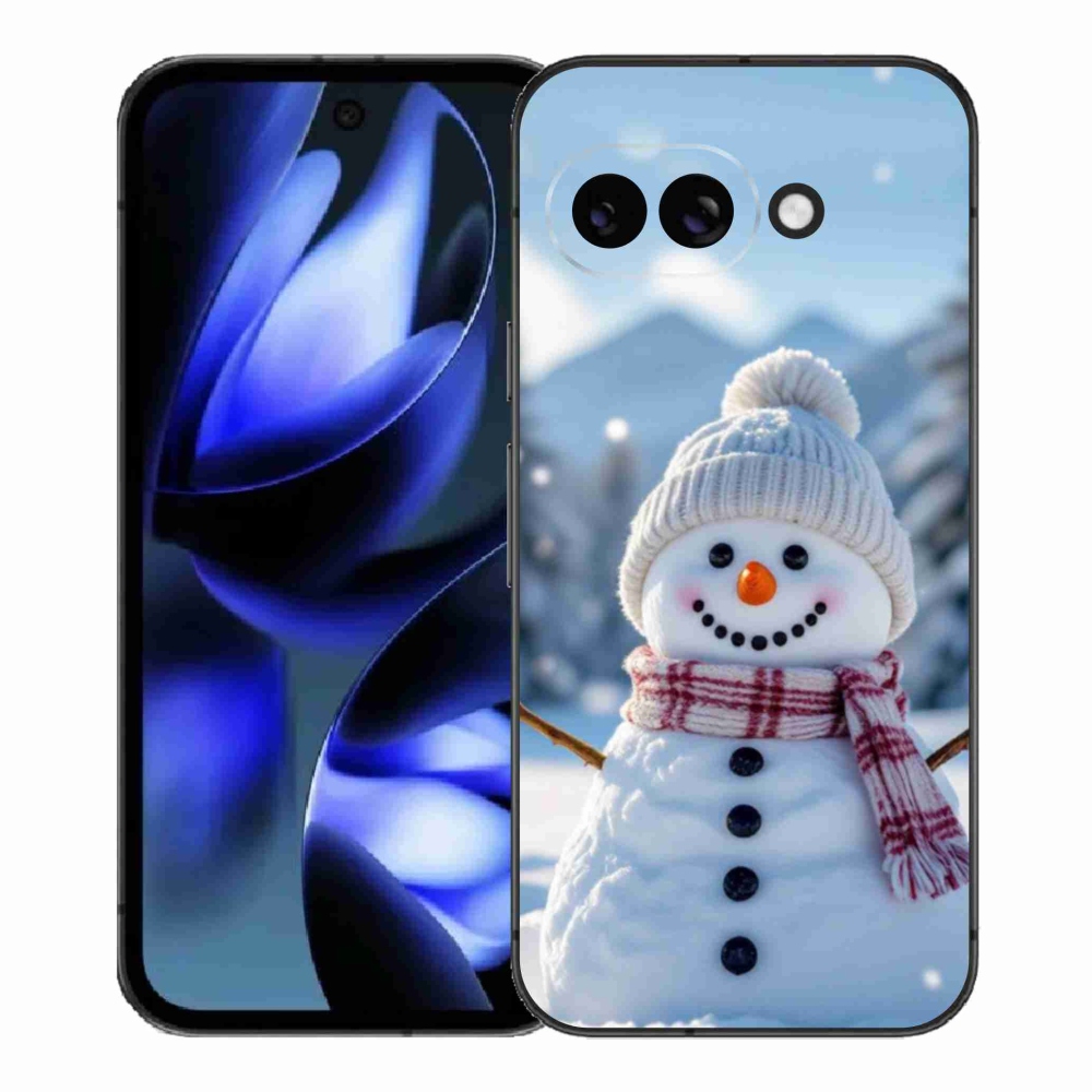 Gél borítás mmCase a Google Pixel 9a készülékhez - hóember 3