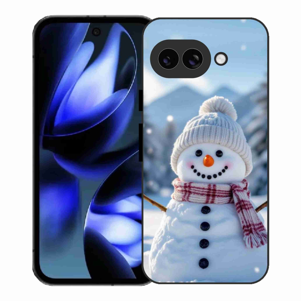 Gél borítás mmCase a Google Pixel 9a készülékhez - hóember 3