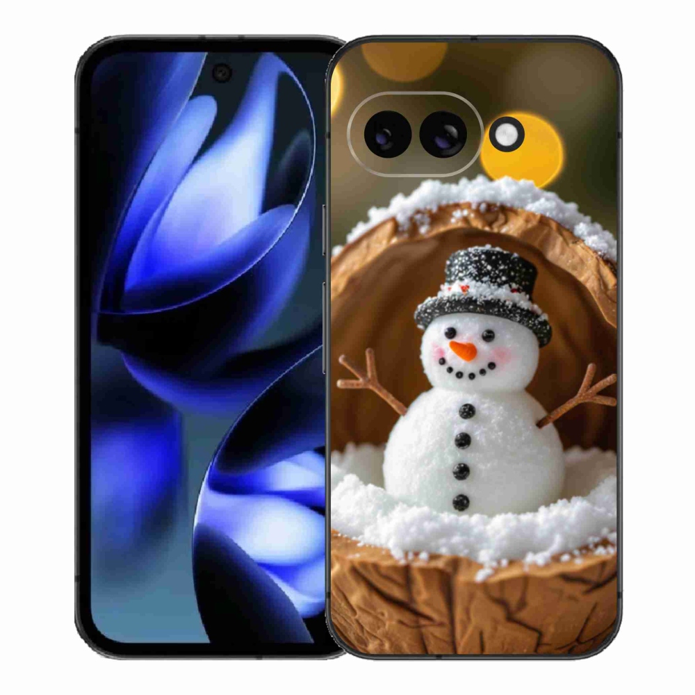Gél borítás mmCase a Google Pixel 9a készülékhez - Hóember 4