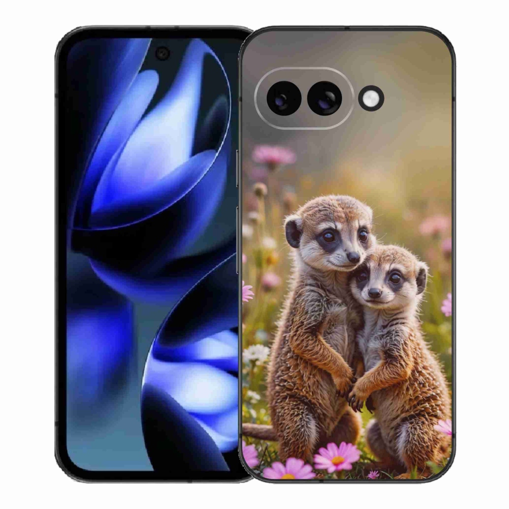 mmCase gél tok a Google Pixel 9a-hoz – szurikáta-duó