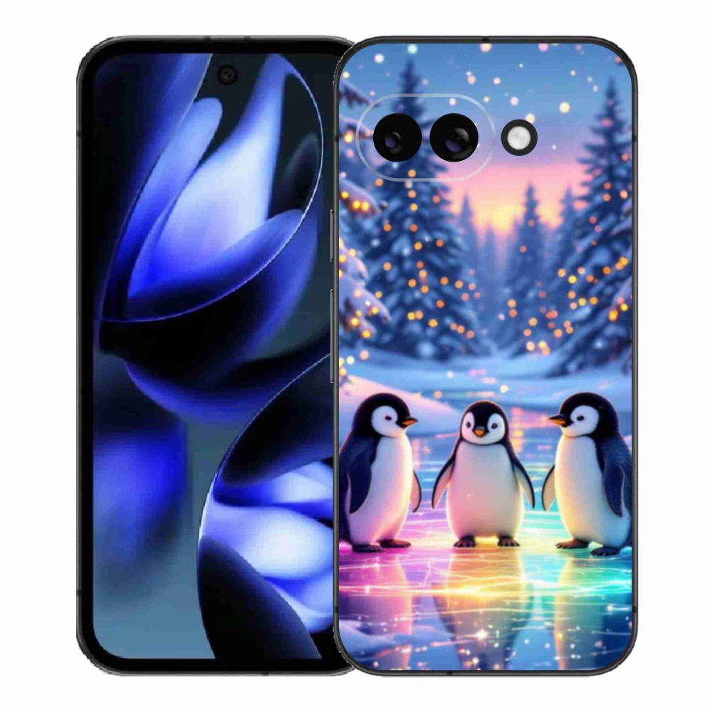 Gél borítás mmCase a Google Pixel 9a készülékhez - Pingvinek
