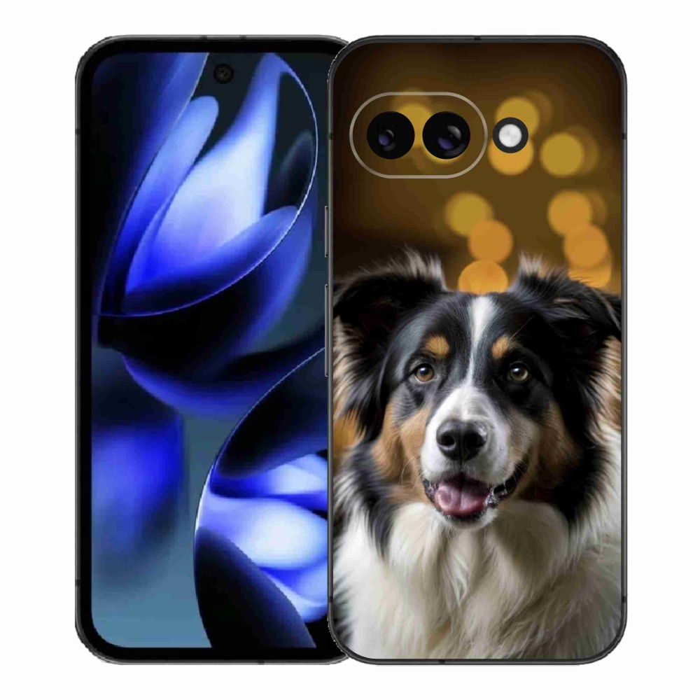 mmCase gél tok a Google Pixel 9a-hoz – mosolygós ausztrál juhászkutya