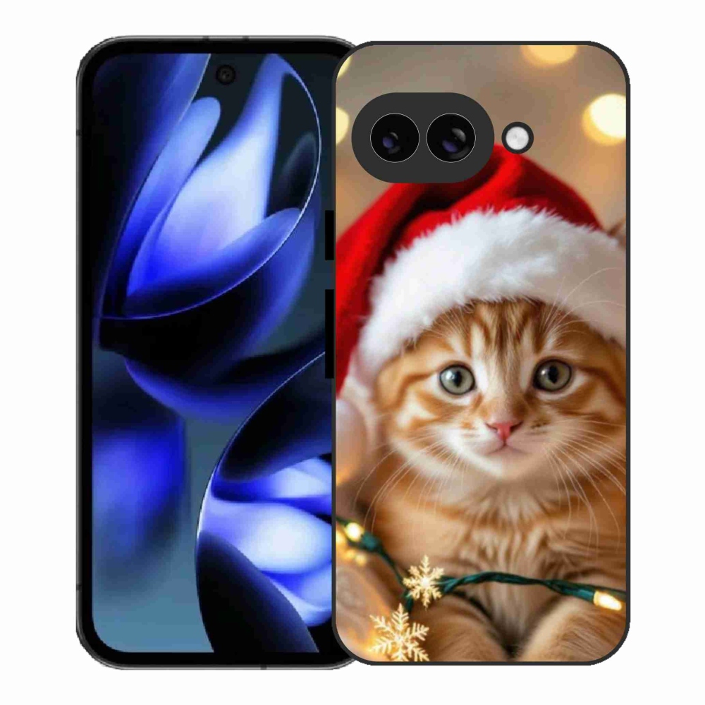 Gél borítás mmCase a Google Pixel 9a számára - Karácsonyi cica