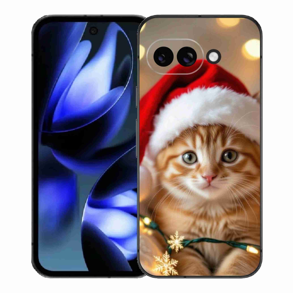 Gél borítás mmCase a Google Pixel 9a számára - Karácsonyi cica