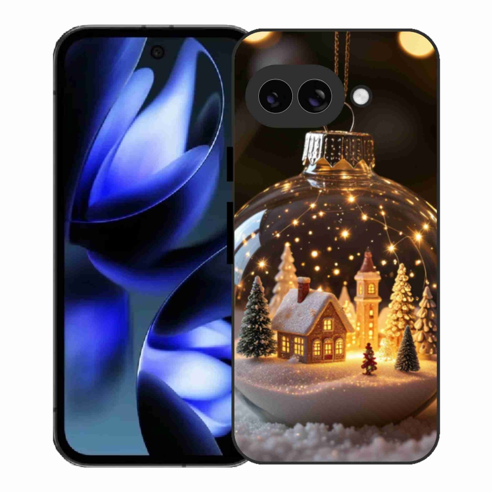 Gél borítás mmCase a Google Pixel 9a számára - Karácsonyi golyók 3